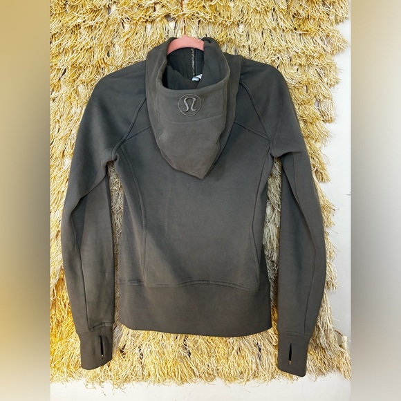Lululemon RARE🦄Scuba Full Zip Hoodie🦄Grey Sage🦄ALOHA COLLECTION!🦄size 4 - Picture 4 of 15